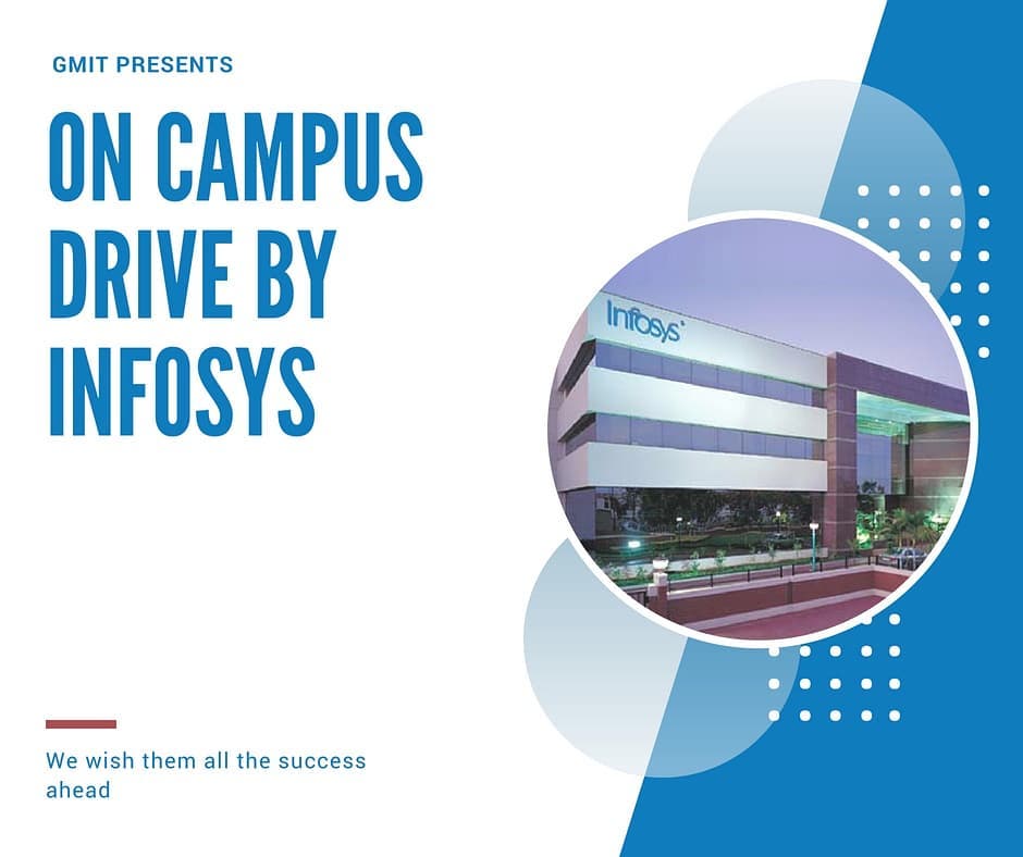 On Campus Drive at GMIT By Infosys 19.06.2018